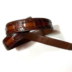 Turino Exotic Leather Men's Braided Belt - Italy